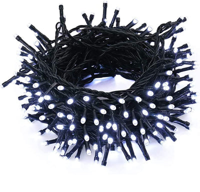 GESCO Catena luminosa esterno 30m, luci led con 8 funzioni, 200 led blu, luci led decorative Natale, illuminazione casa, ghirlanda luce