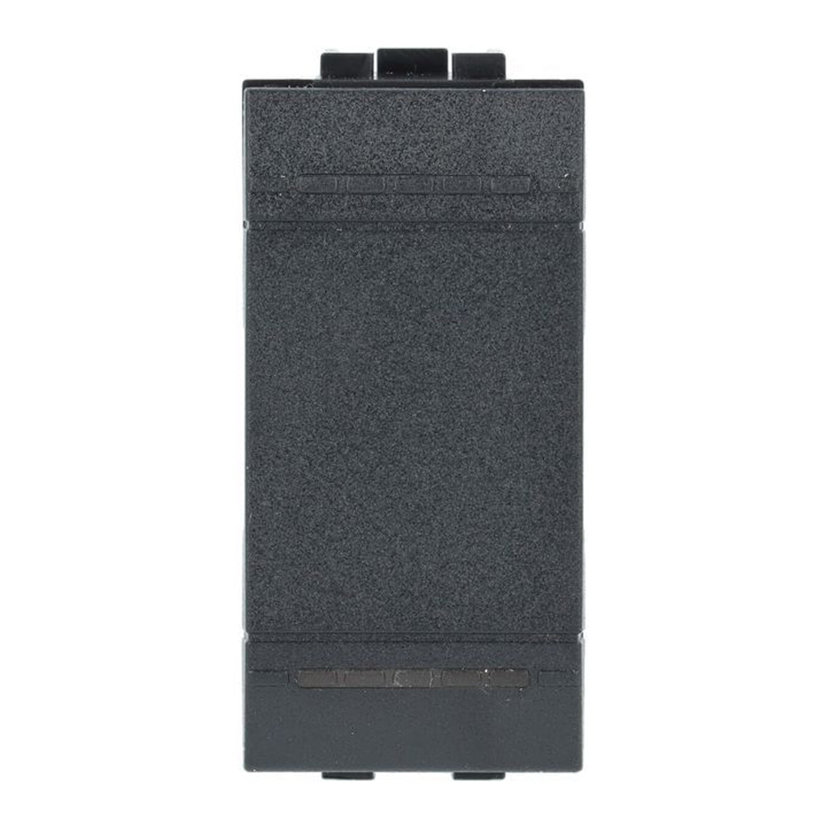 Bticino interruttore 1P 250 Vac 6 Ax , pulsante basculante, tasto on e off, colore antracite, serie living