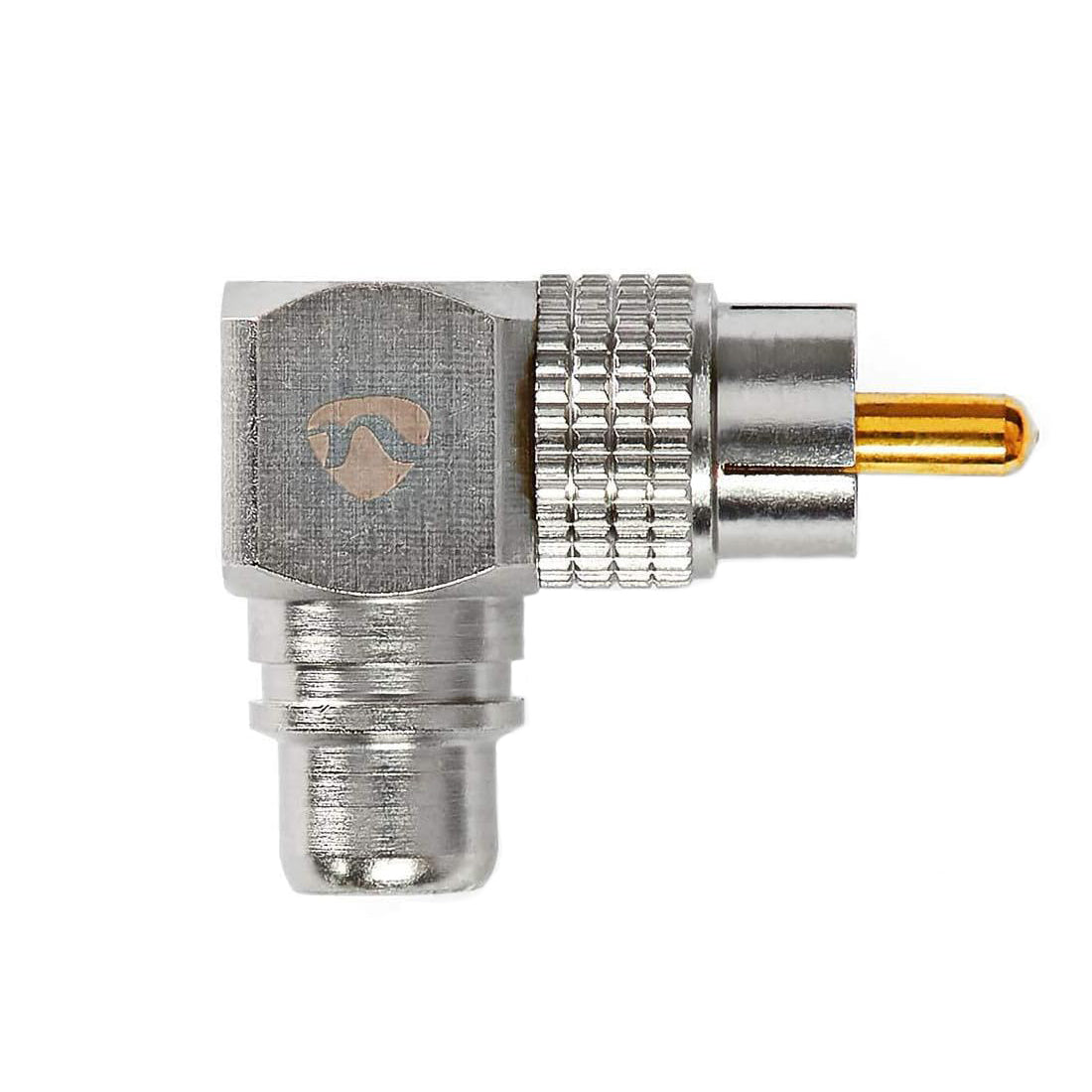 NEDIS Set of 2 mono RCA male and RCA female audio adapters, 90° angled adapter