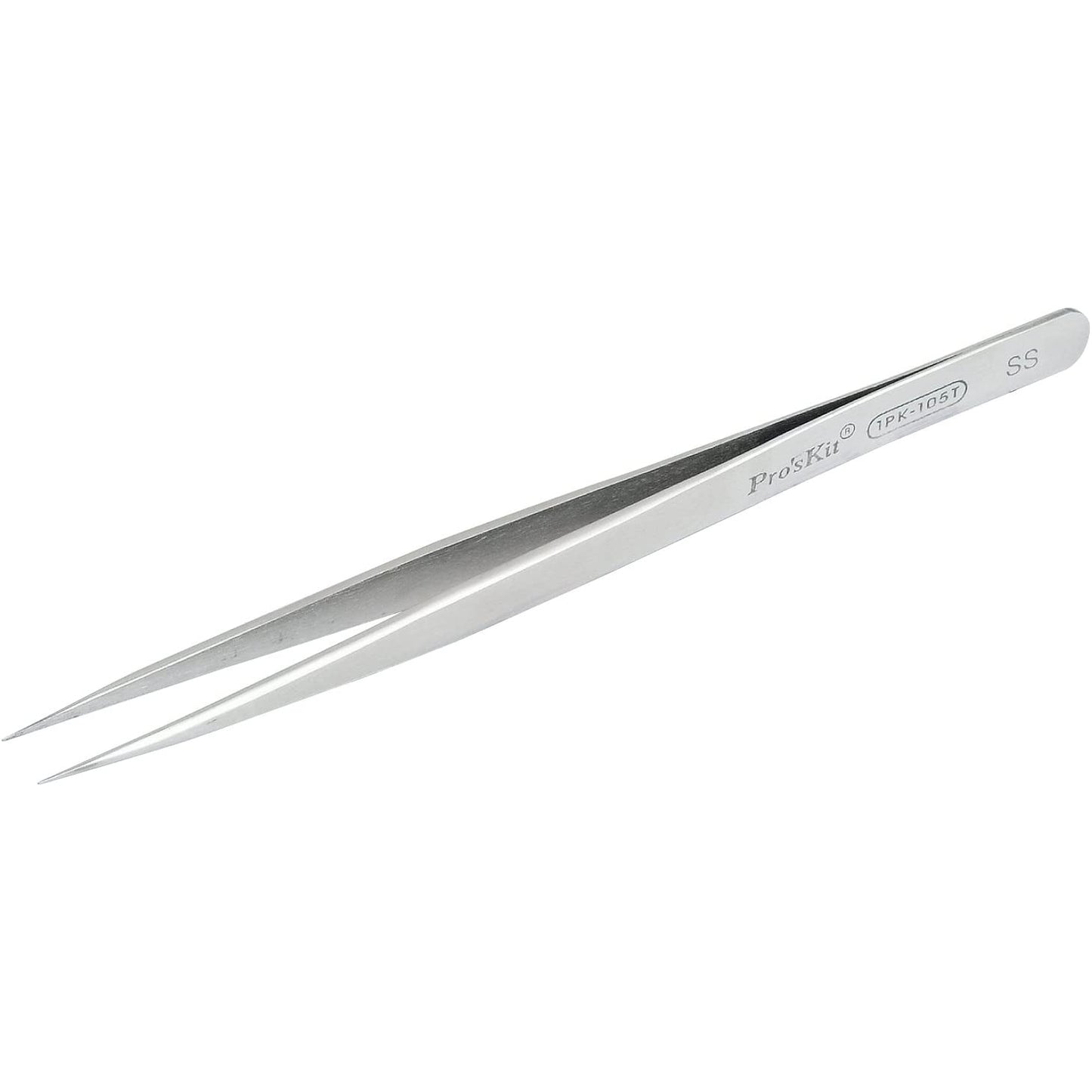 PRO'SKIT Pince à ressort pointe fine en pince de précision inox amagnétique