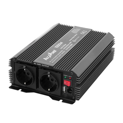 Alcapower Inverter soft start 1000W, Input 24V DC, Out 230V AC, allarme e spegnimento automatico