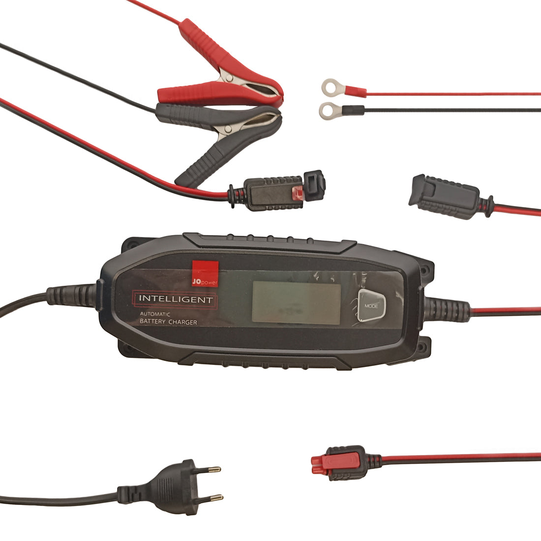AlphaElettronica Chargeur de batterie automatique, chargeur de batterie au plomb, chargeur pour voitures, motos, petits bateaux
