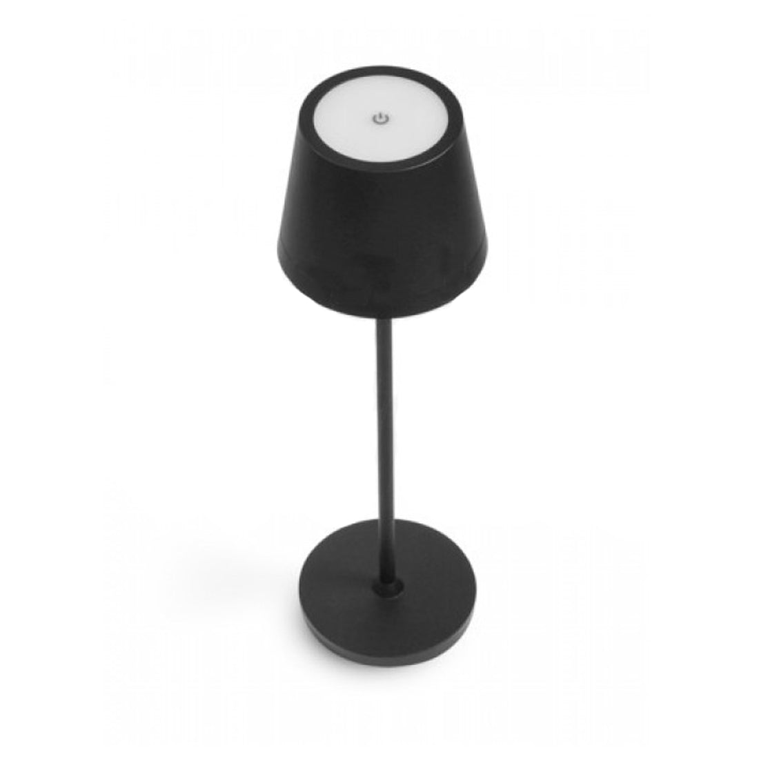 JOlight LED table lamp with rechargeable battery, black aluminum lampshades, touch switch, dimmable light intensity