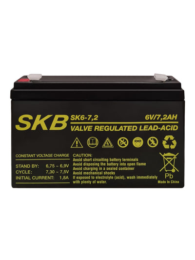 SKB Batteria al piombo SK6-7 batteria ricaricabile 6V 7AH serie SK, tecnologia AGM piastra piana regolate con valvola