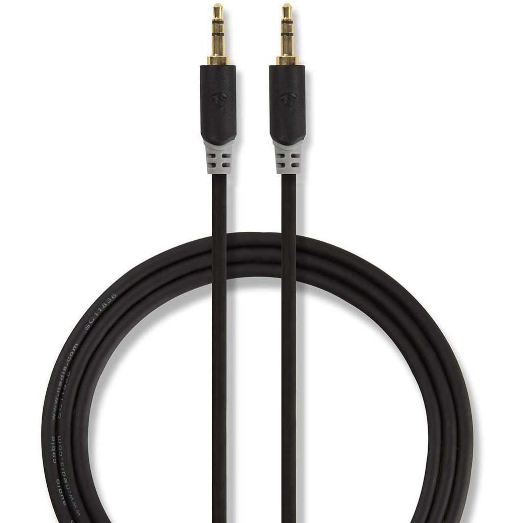 Câble audio stéréo NEDIS, câble audio mâle à mâle 3,5 mm, câble audio jack 3,5 mm