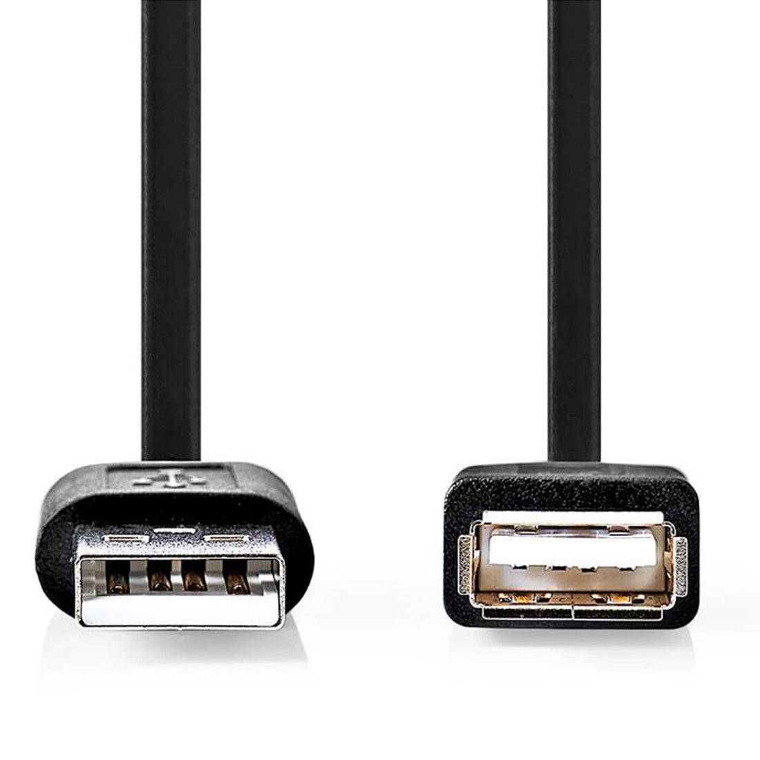 Câble Nedis USB 2.0 nickelé 480 Mbit, USB-A mâle vers USB-A femelle, longueur de câble 3 m