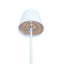 JOlight Lampada da tavolo LED a batteria ricaricabile, abajures bianco in alluminio, interruttore touch, intensità luminosa dimmerabile