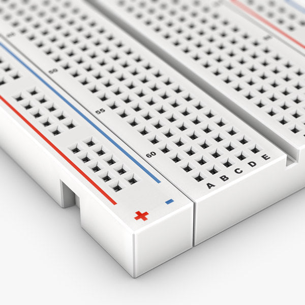 Elcart breadboard senza saldatura con retro adesivo, scheda prototipi con 830 contatti argentati, piastra componibile per circuiti sperimentali