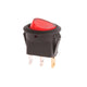 GBC Interruttore unipolare a bascula luminoso rosso 230V 24511060