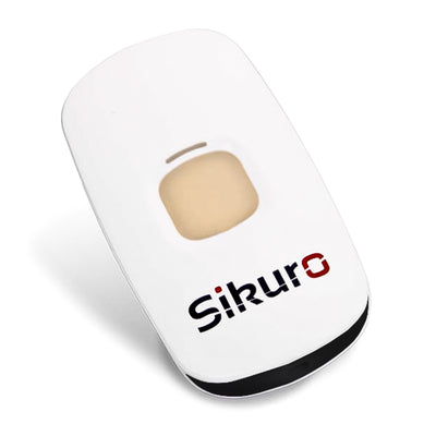 Sikuro Télécommande Rolling Code Multifréquence de 306 à 868 MHz, Ouvre-Portail Programmable à Auto-apprentissage, Commande Radio Large Portée, 4 Boutons, Blanc