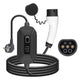 Alcapower EV charger for electric cars 16A 250V with display, 3.5KW portable EV charger with 5 meter cable, IEC 62196-2 connector and Schuko socket