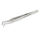 PRO'SKIT Stainless Steel Cutting Tweezers Magnetic Curved Tip Precision Pliers