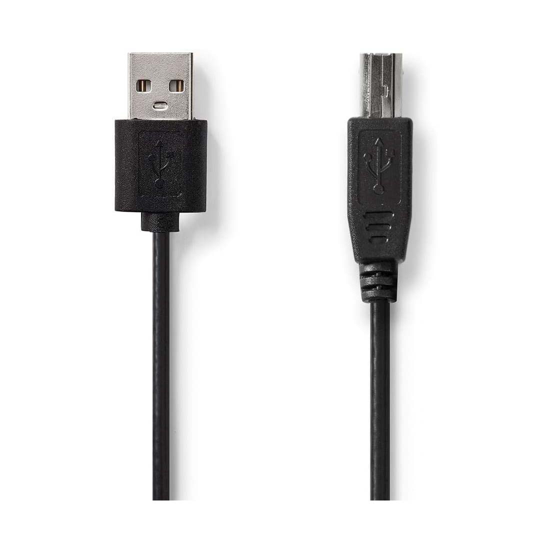 NEDIS USB-A Male to USB-B Male Cable, USB 2.0 Cable with 480Mbps Speed