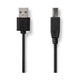 NEDIS USB-A Male to USB-B Male Cable, USB 2.0 Cable with 480Mbps Speed