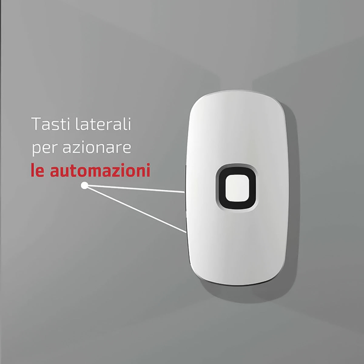 Sikuro Multi-frequency rolling code remote control from 306 to 868mhz, programmable self-learning gate opener, wide-range radio control, 4 buttons, white