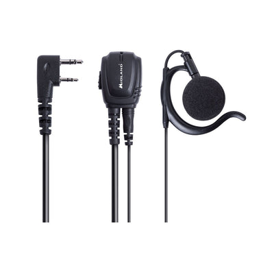 MIDLAND BA21 - Microfono auricolare con PTT  2 Pin Kenwood C1298