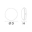 Life Plafoniera a LED rotonda IP54, lampada da parete con luce naurale 4000K, LM2600, ø 292mm H 78mm