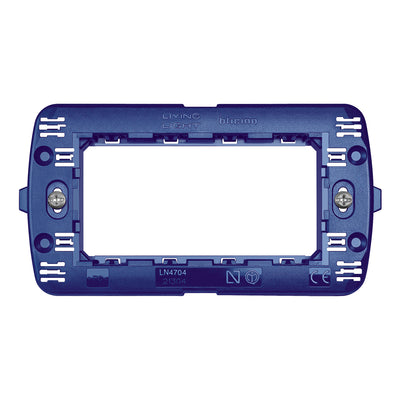 Bticino supporto a 4 moduli, supporto placca per scatola da incasso, serie Livinglight