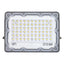 O.N Faretto solare da esterno con luce fredda, faro led con pannello solare e sensore per accensione automatica, lampada led da parete con fotovoltaico 4000K 1200lm