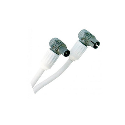 Hirschmann Electronics Coaxial connection cable with CATV R/TV connectors, 10 m