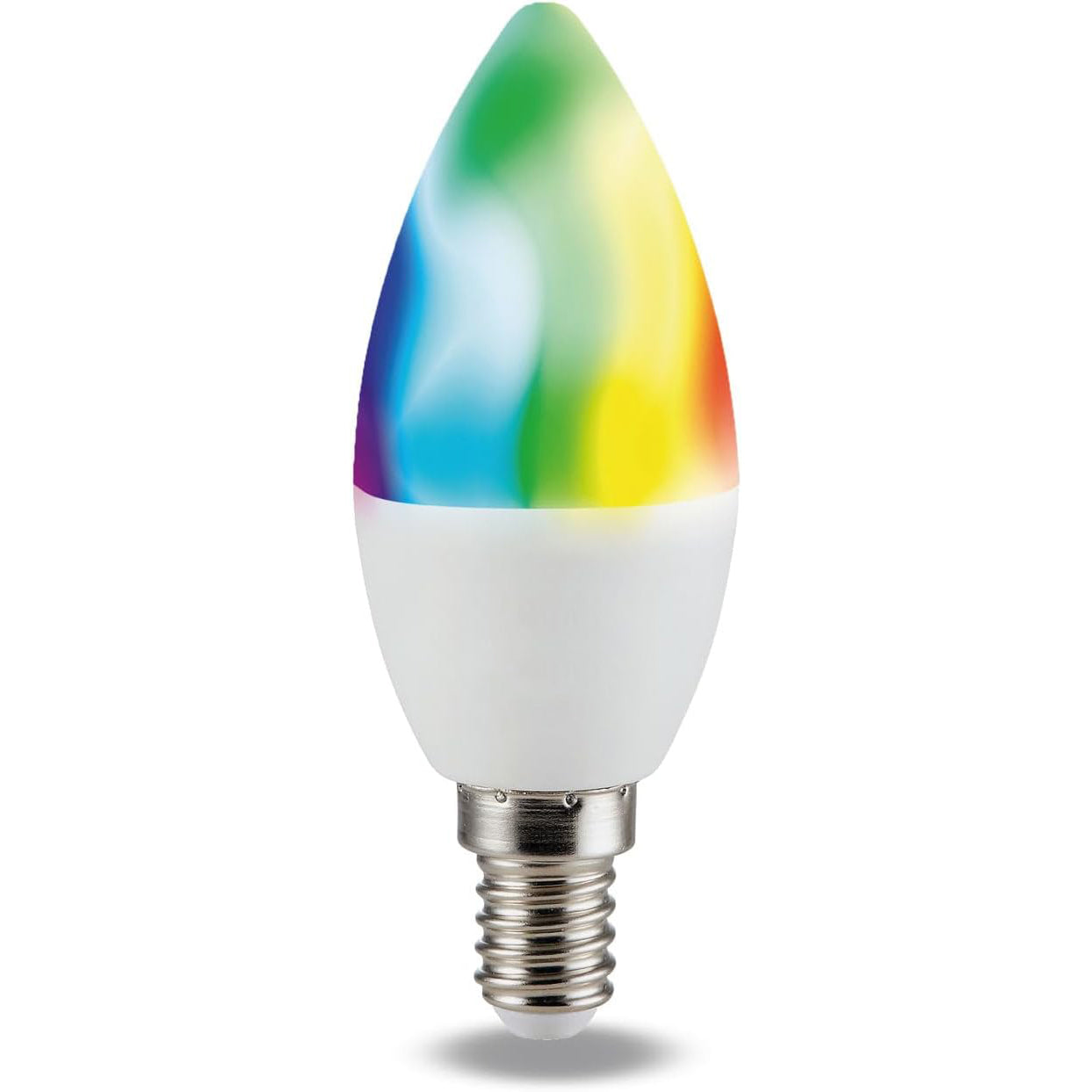 ON Smart wifi bulb, E14 smart bulb, voice control and via app, dimmable RGB colored light bulb, 470 lm