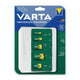 Varta Universal Battery Charger for AA, AAA, C, D and 9V, Rechargeable Battery Charger with LED Indicator