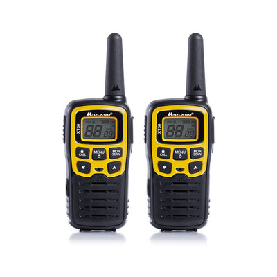 Midland Pair of Transceivers, PMR 446 XT50 Adventure Transceivers, 24 Channel Radio 
