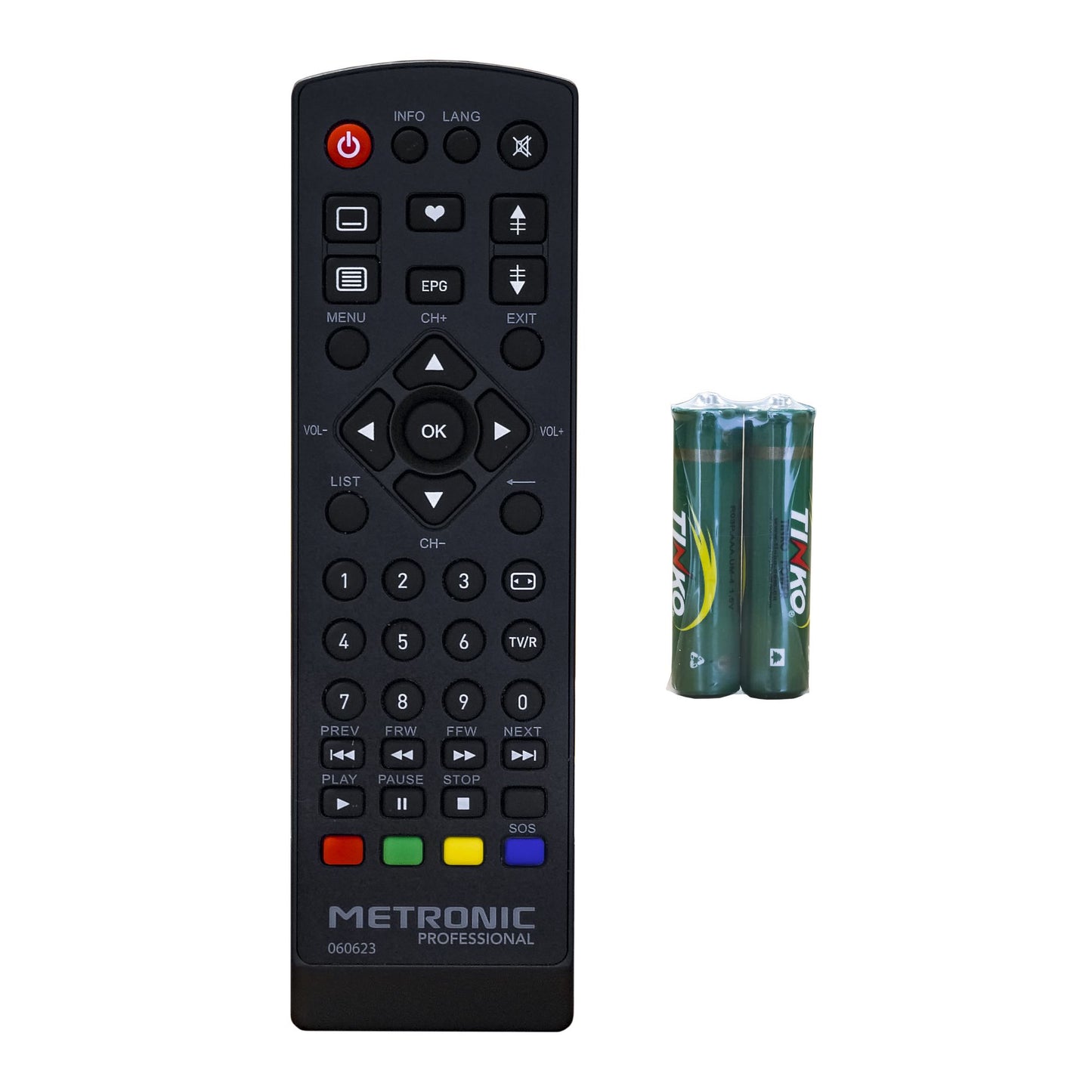 Metronic Zapbox PRO 1.0 Digital terrestrial DVB T2 with remote control, Decoder with USB reader, HDMI port and SCART socket, Dolby Audio, tunes HD channels