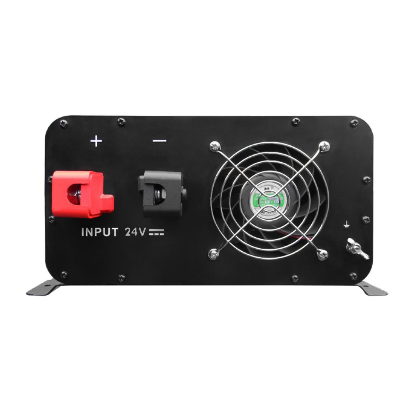 Alcapower 924231 Pure sine wave inverter 3000W, remote control with 6m cable included and 2 USB sockets, Input 24V Output 230V, LCD display, cables included