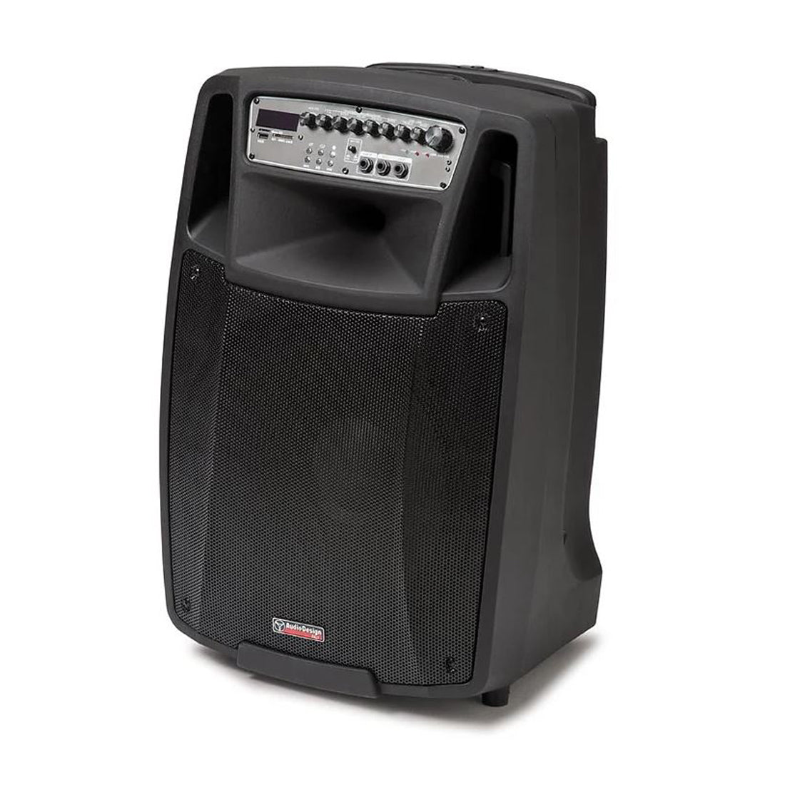 Audiodesign Pro Portable battery-powered active speaker, active speaker with wireless microphones, 380mm woofer speaker, bluetooth speaker