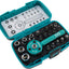 PRO'SKIT Set di 22 chiavi a bussola con cricchetto e 5 inserti differenti