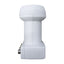 DIPROGRESS LNB Universal Quad, LNB universale con 4 uscite legacy indipendenti, blocco convertitore tecnologia PLL, L-Shape, Guadagno 59dB, Schermatura GSM/LTE