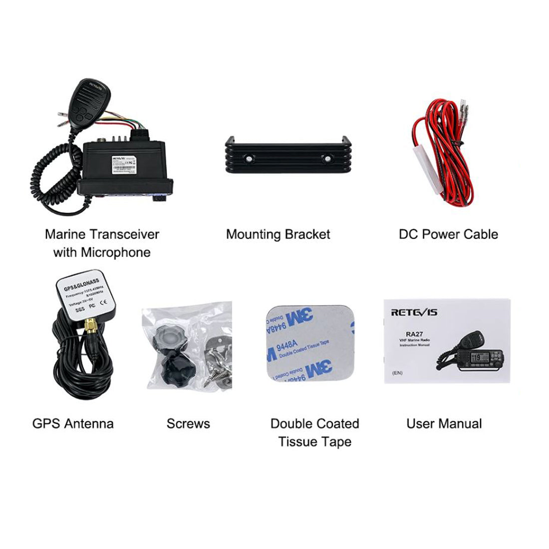 Polmar Ricetrasmettitore VHF nautico fisso con GPS e DSC modulo GNSS integrato Shark 3GE