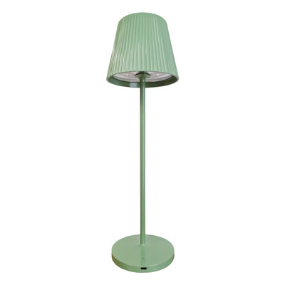 JOlight Lampada da tavolo LED a batteria ricaricabile, abajures verde in alluminio, interruttore touch, intensità luminosa dimmerabile