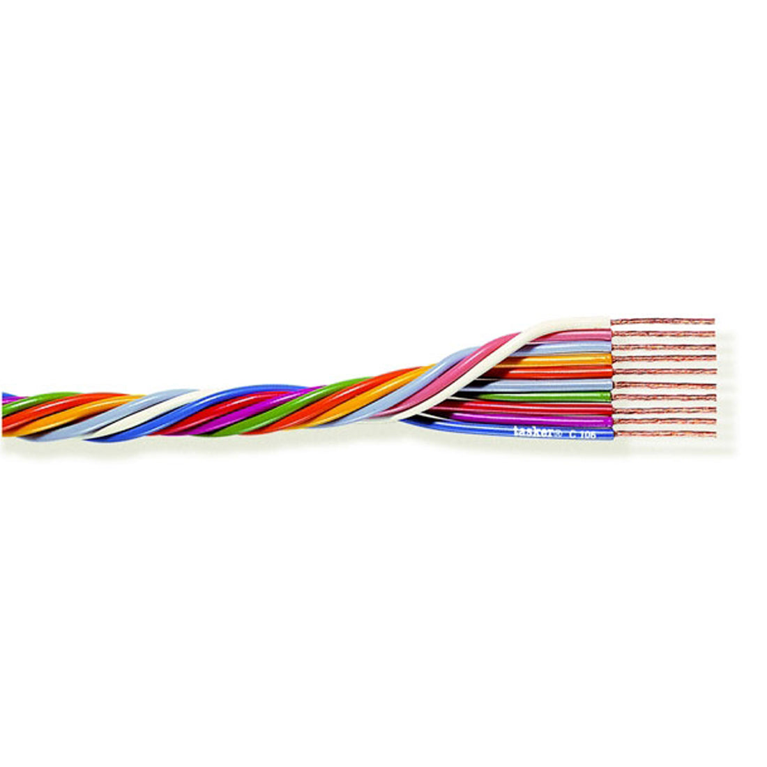 Tasker Braid 12x0,35, 12 câbles colorés, section 0,35 MM², prix au mètre