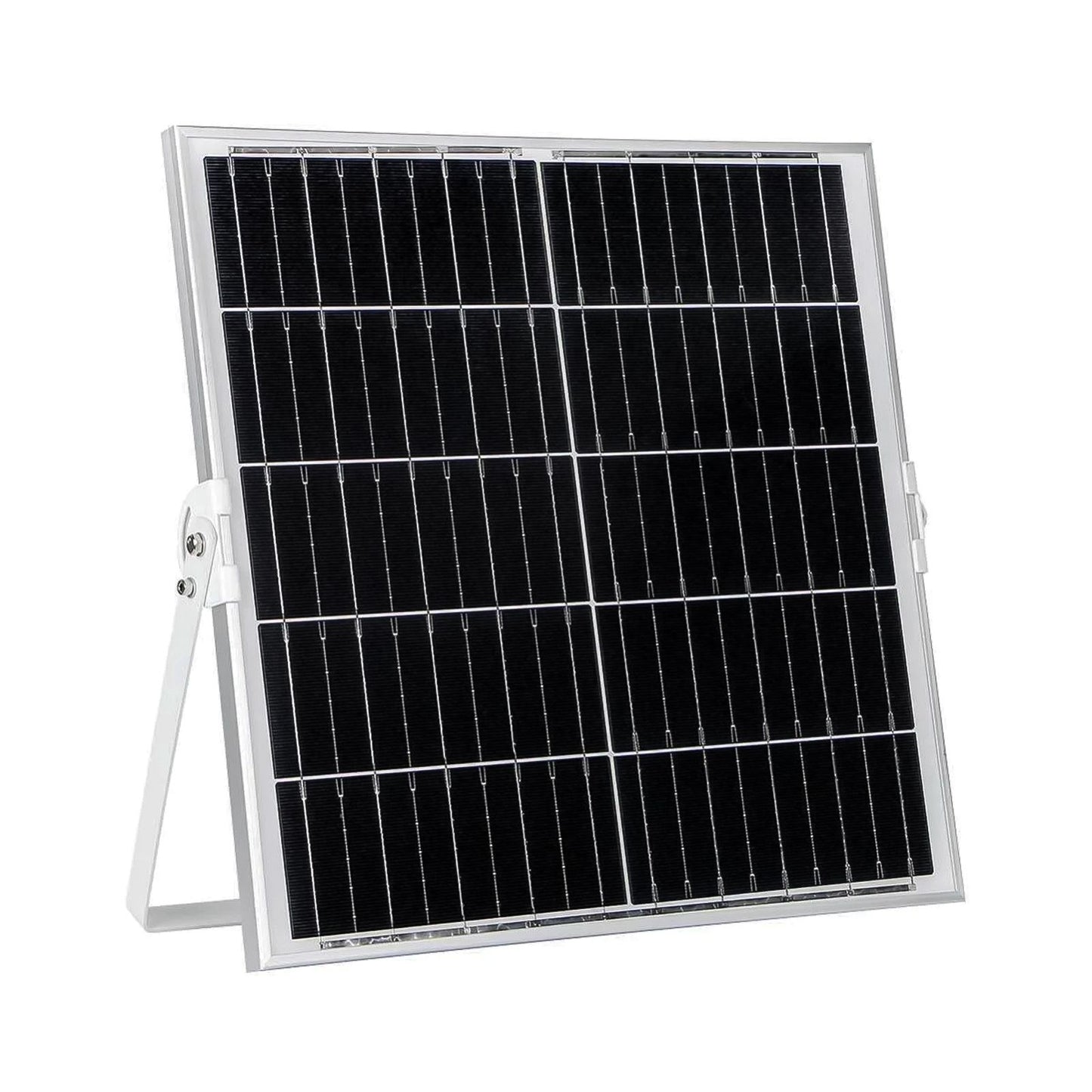 O.N Faretto solare da esterno con luce fredda, faro led con pannello solare e sensore per accensione automatica, lampada led da parete con fotovoltaico 4000K 1200lm
