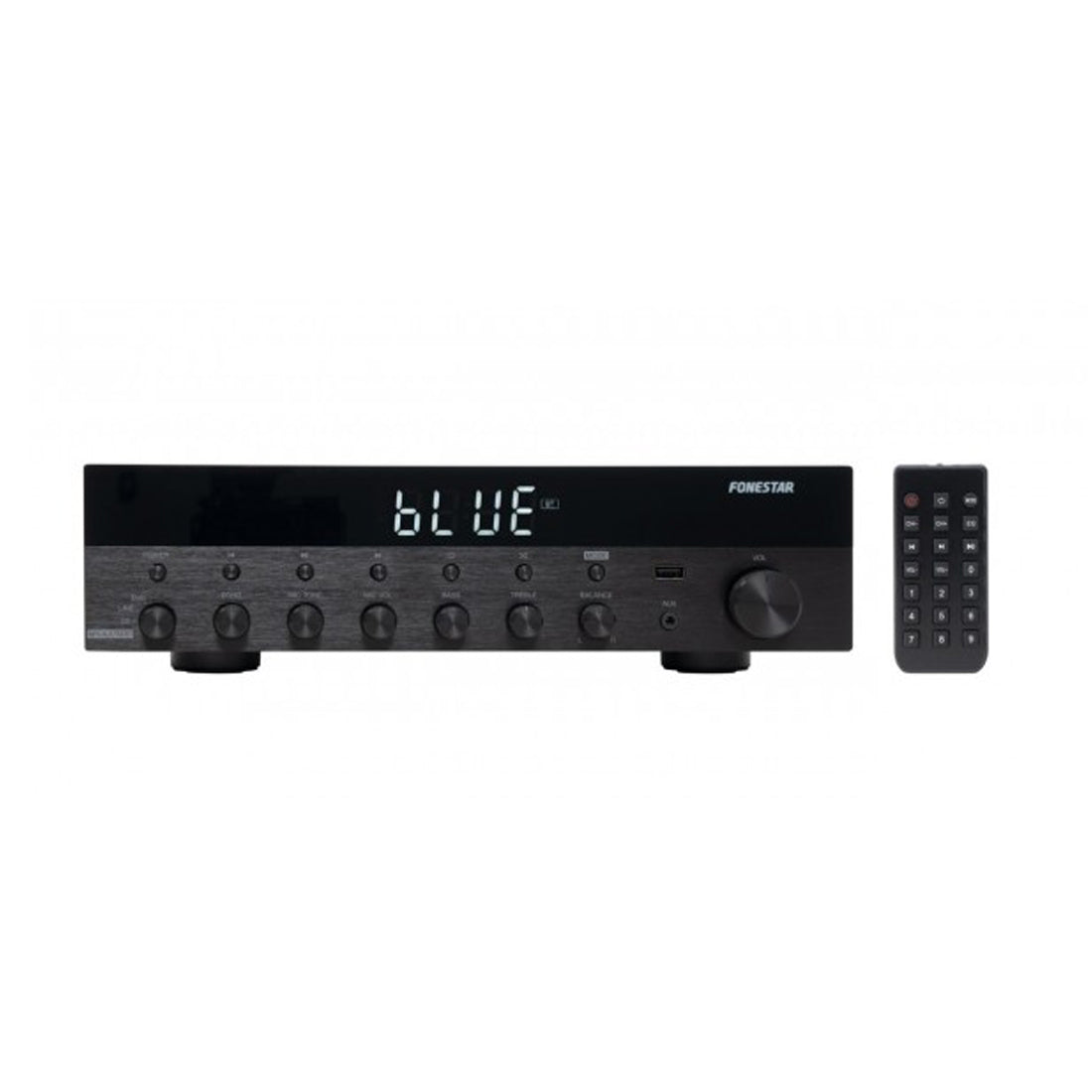 Fonestar Amplificatore stereo 30W, amplificatore bluetooth, MP3 e porta USB, amplificatore stereo HiFi