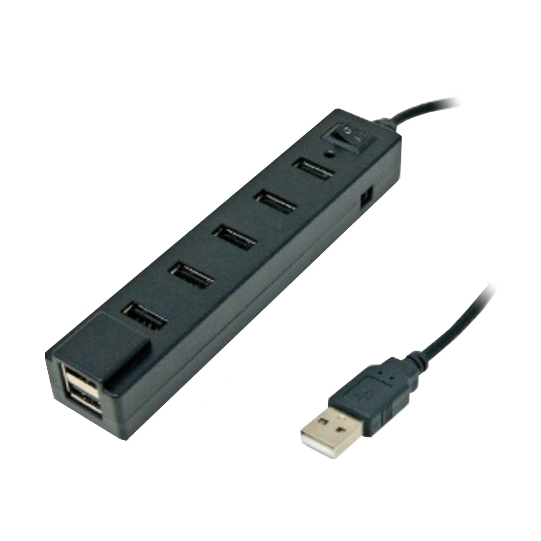 ISNATCH Active Hub, USB 2.0 Hub, 7 Port Power Supply, USB Power Adapter with On/Off Switch