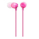 Écouteurs filaires en silicone rose Sony Écouteurs intra-auriculaires stéréo avec isolation phonique
