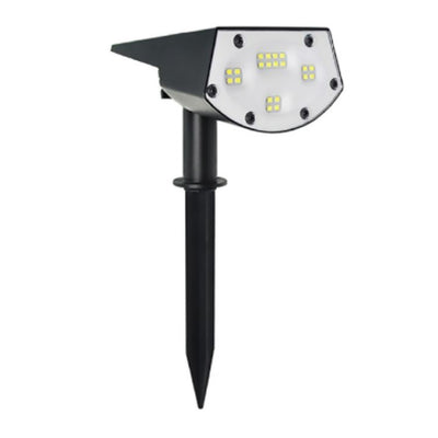 REXER Faretto con ricarica solare, faretto segna passi, faro da giardino con sensore crepuscolare, faro led luce naturale