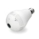 Caméra espion GBX, caméra Wi-Fi panoramique 960p 1,3 Mpx 360° avec vision nocturne et détecteur de mouvement, ampoule caméra