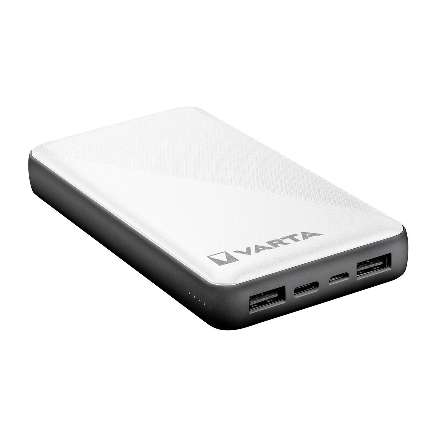 VARTA Power Bank 20.000mAh con una uscita USB-C e due uscite USB-B, ricarica veloce, carica fino a 3 dispositivi contemporaneamente