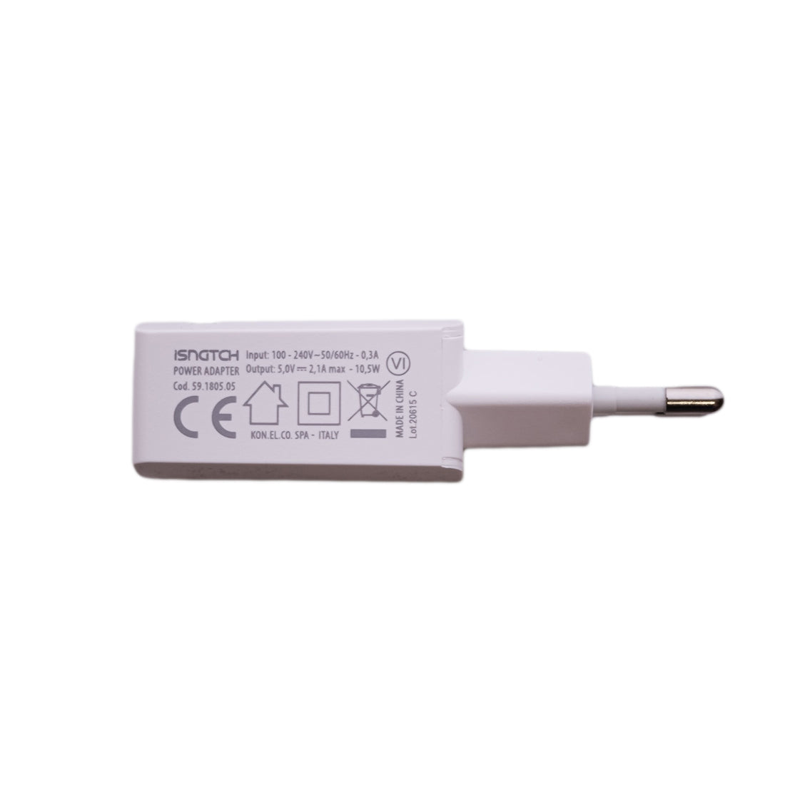 iSnatch Alimentatore con uscita USB, caricabatterie rapido, caricatore per smartphone, iphone e tablet 10W