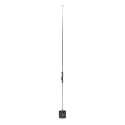 Antenne CB Midland avec fixation adhésive sur vitre, installation simple sans perçage, socle articulé, montage sur pare-brise ou fenêtre