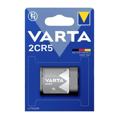 Varta 2CR5 batteria al litio 6V, batteria per fotocamera 1400 mAh, lunga durata