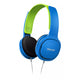 Philips SHK2000BL Casque supra-auriculaire pour enfants, limite de volume 85 dB, isolation phonique, coussinets d'oreille souples, arceau ergonomique, bleu