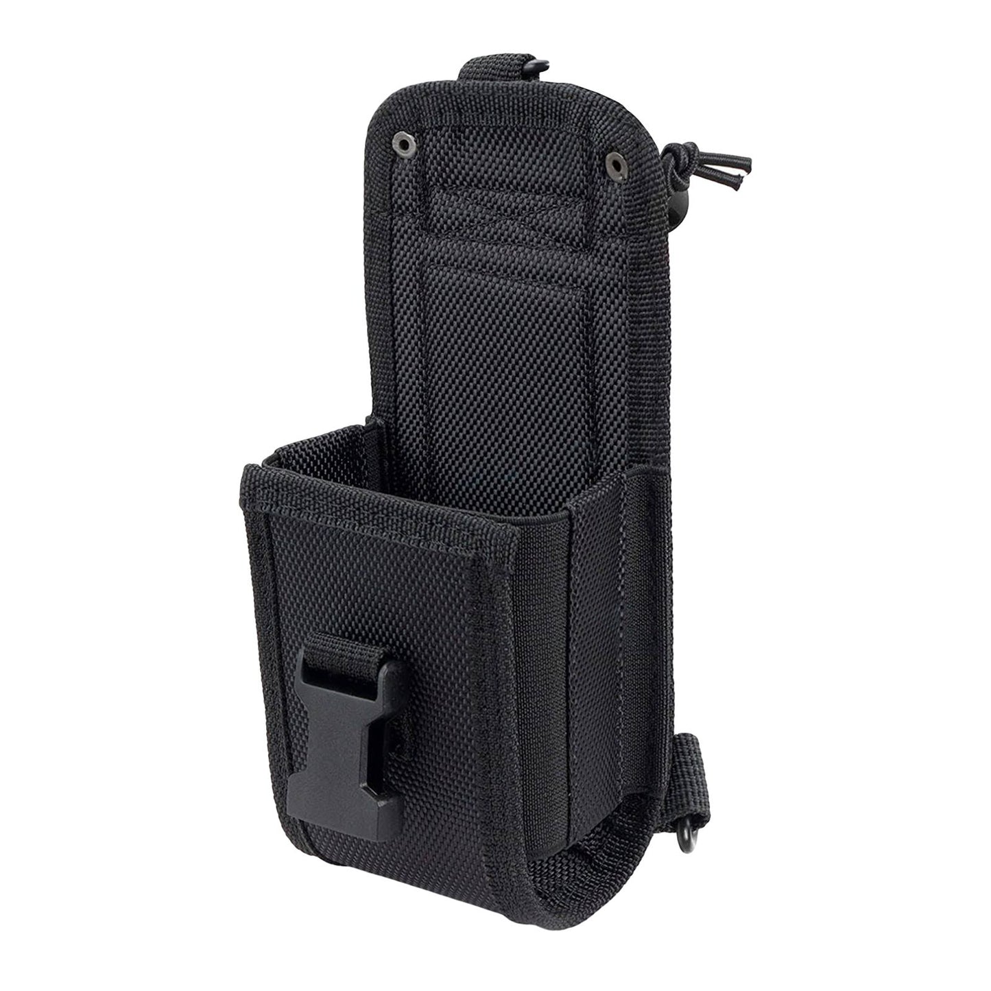 Étui en Cordura pour radios portatives avec fixation 3 points et sangle pour fixation à la ceinture, bandoulière, poitrine, épaule ou ceinture