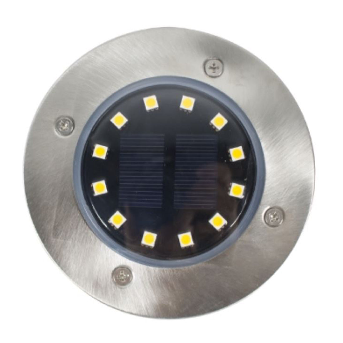 REXER Faretto a led con ricarica solare, faretto segna passi, faro da giardino con sensore crepuscolare, faro led luce