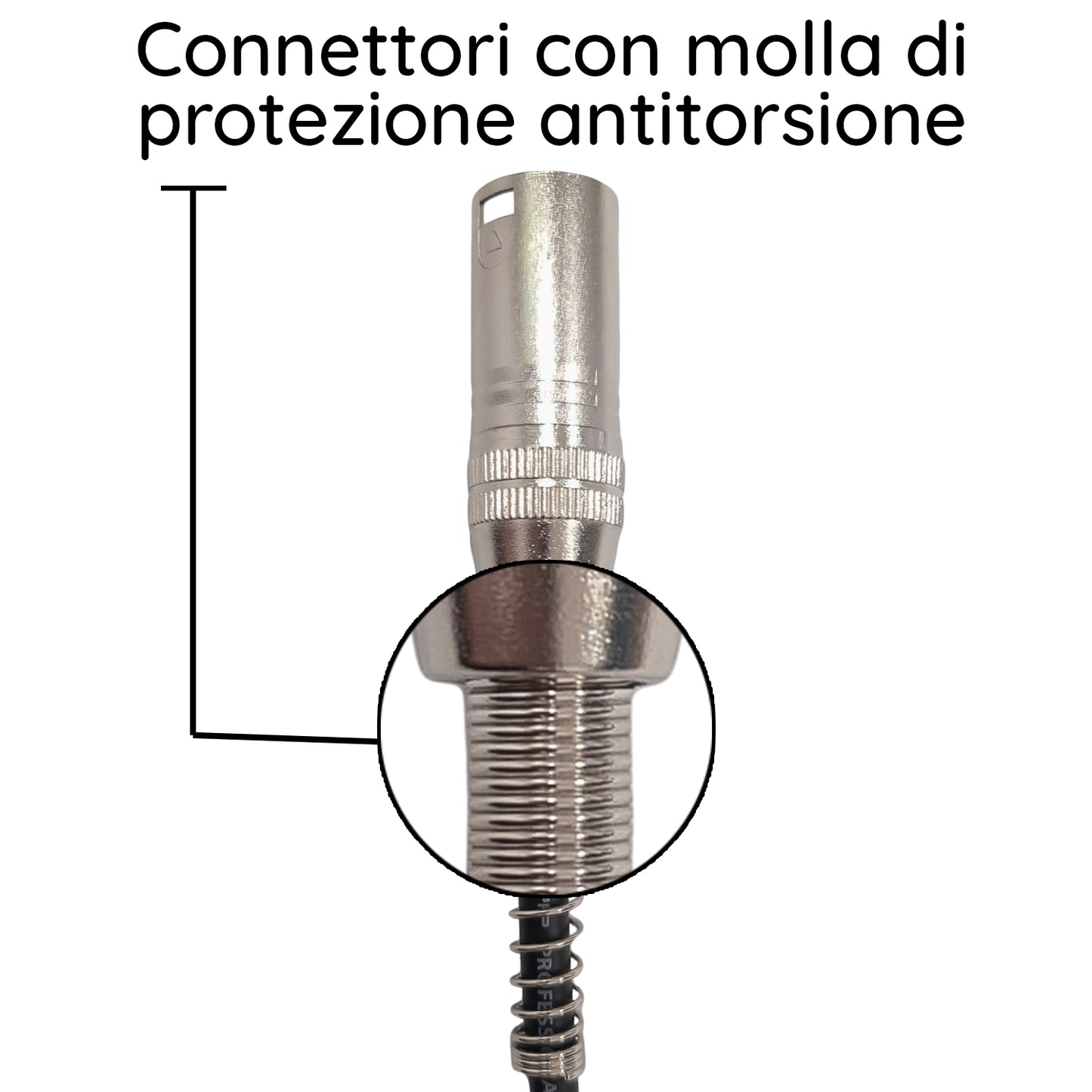 ZZIPP 6 Meter XLRM-XLRF Microphone Cable, Twist Protection Microphone Connector, Long Audio Cable