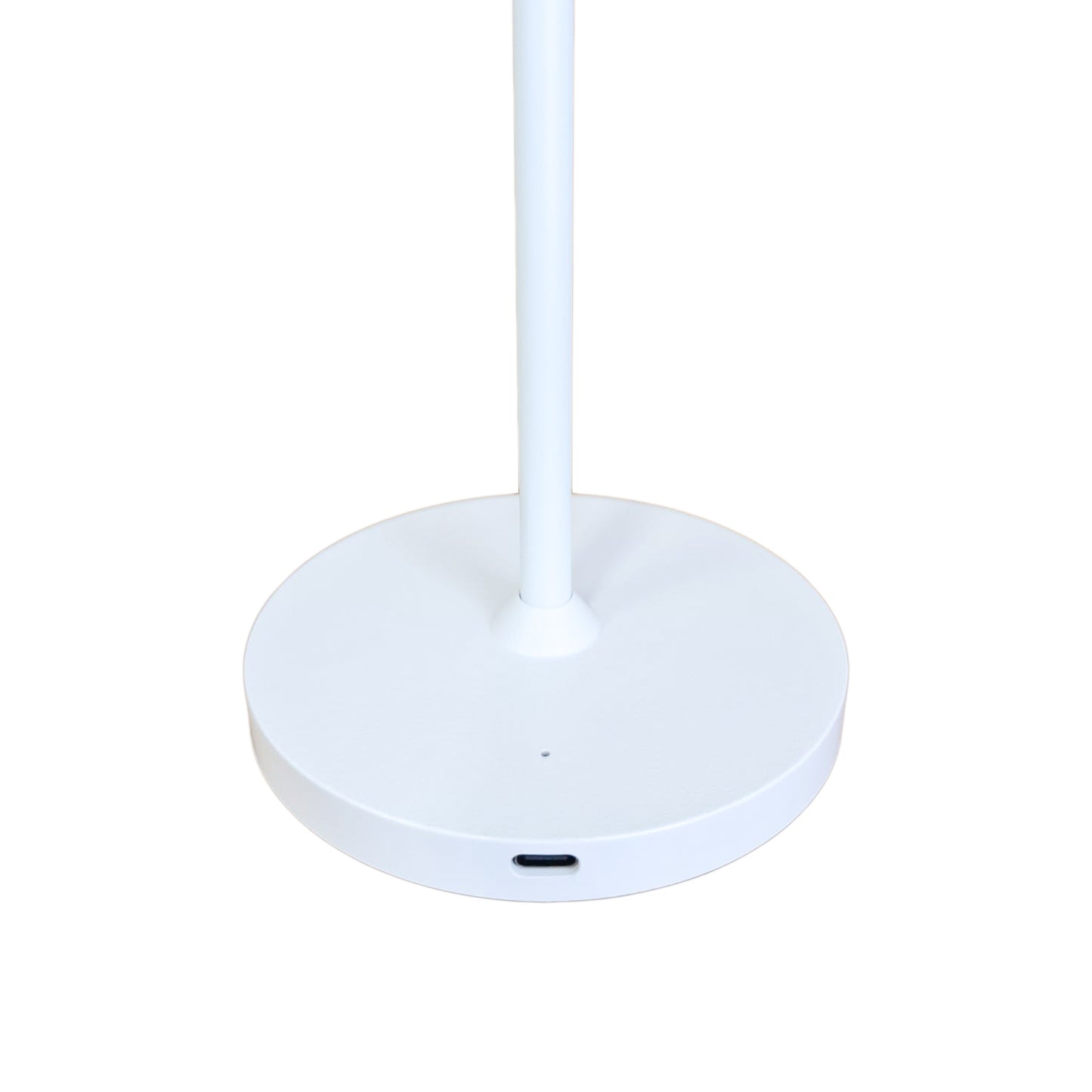 JOlight Lampada da tavolo LED a batteria ricaricabile, abajures bianco in alluminio, interruttore touch, intensità luminosa dimmerabile